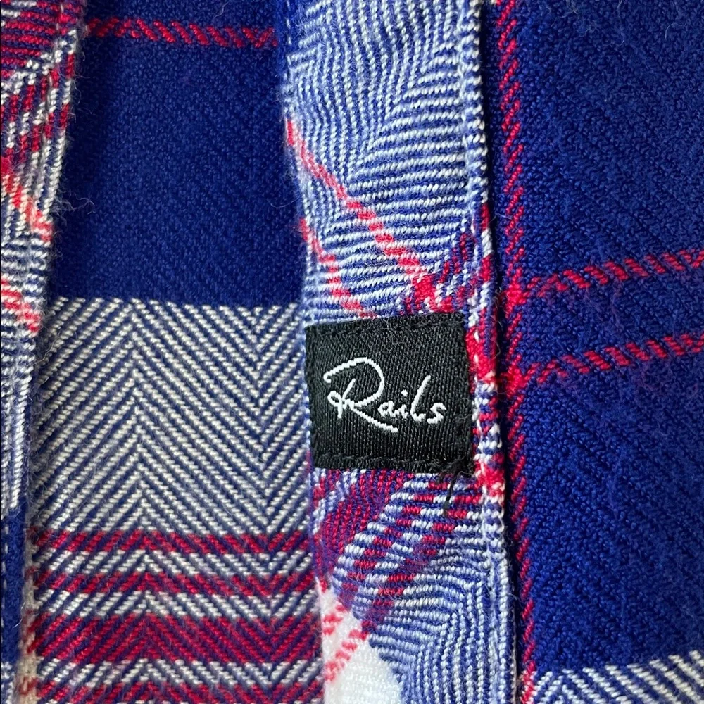 Rails Hunter Red White Blue Preppy Plaid Button Down Sjze XS